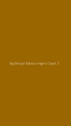 Tampilan Antarmuka Aplikasi Ygg Belajar Bahasa Inggris Cepat - 3