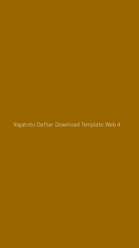 Tampilan Antarmuka Aplikasi Yogatoto Daftar Download Template Web - 4