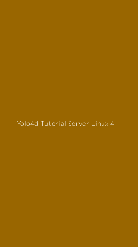 Tampilan Antarmuka Aplikasi Yolo4d Tutorial Server Linux - 4