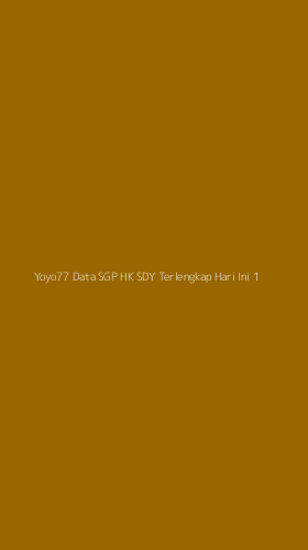 Tampilan Antarmuka Aplikasi Yoyo77 Data Sgp Hk Sdy Terlengkap Hari Ini - 1