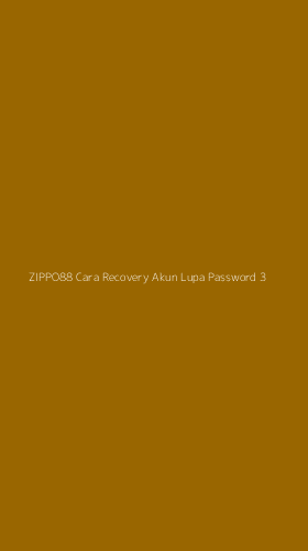 Tampilan Antarmuka Aplikasi Zippo88 Cara Recovery Akun Lupa Password - 3