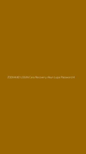 Tampilan Antarmuka Aplikasi Zodiak4d Login Cara Recovery Akun Lupa Password - 4