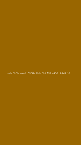 Tampilan Antarmuka Aplikasi Zodiak4d Login Kumpulan Link Situs Game Populer - 3