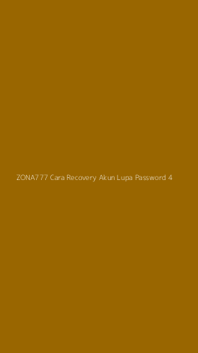Tampilan Antarmuka Aplikasi Zona777 Cara Recovery Akun Lupa Password - 4