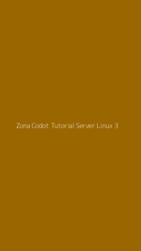 Tampilan Antarmuka Aplikasi Zona Codot Tutorial Server Linux - 3