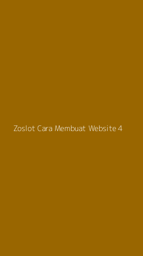 Tampilan Antarmuka Aplikasi Zoslot Cara Membuat Website - 4
