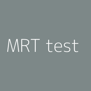 MRT test