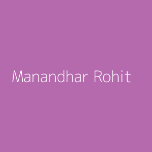 Manandhar Rohit