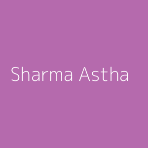 Sharma Astha