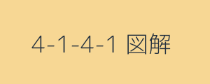 4-1-4-1 フォーメーション図解