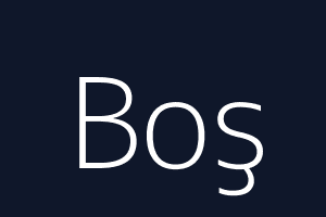Boş