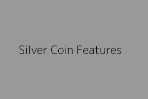 Silver coin with minted details