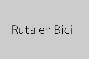 Ruta en Bicicleta