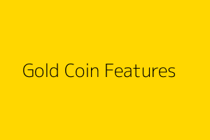 Gold coin with hallmark
