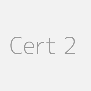 Certification 2