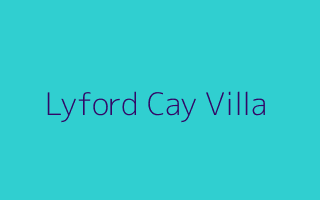 Lyford Cay Villa