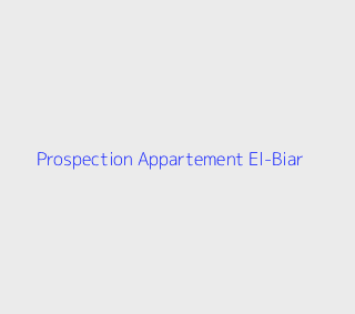 Prospection Appartement  Alger