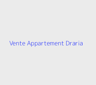 Vente Appartement  Alger