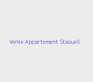Vente Appartement F4 Alger