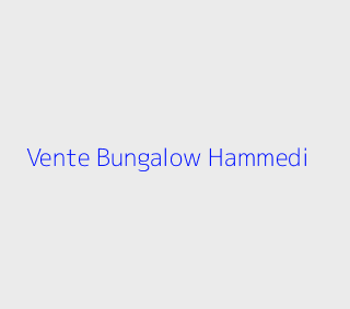 Vente Bungalow  Boumerdes