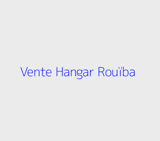 Vente Hangar  Alger