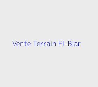 Vente Terrain  Alger