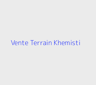Vente Terrain  Tissemsilt