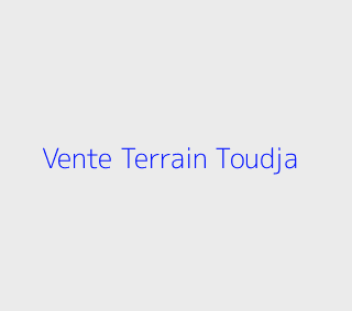 Vente Terrain  Bejaia