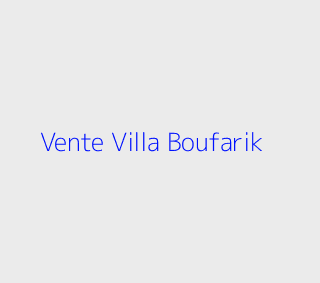 Vente Villa  Blida