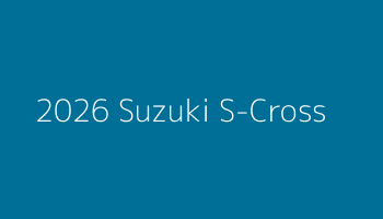 2026 Suzuki S-Cross