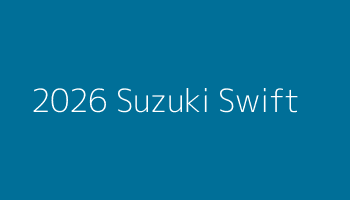 2026 Suzuki Swift