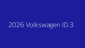 2026 Volkswagen ID.3