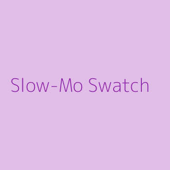 Slow motion swatch of vibrant pigment on skin
