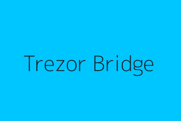 Trezor Bridge UI preview