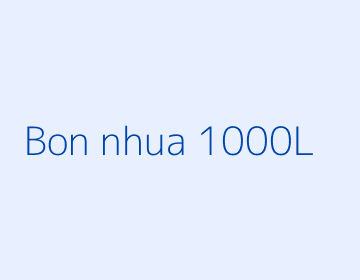 Bồn nhựa 1000L