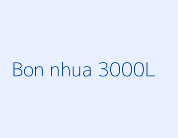 Bồn nhựa 3000L