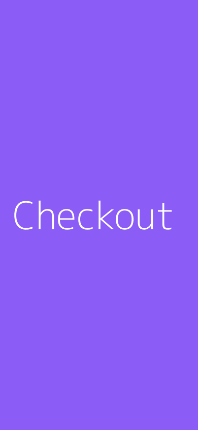 Checkout screen
