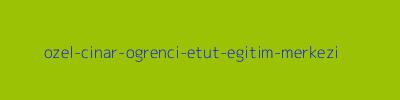 ÖZEL ÇINAR ÖĞRENCİ ETÜT EĞİTİM MERKEZİ