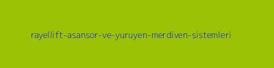 RAYELLİFT ASANSÖR VE YÜRÜYEN MERDİVEN SİSTEMLERİ