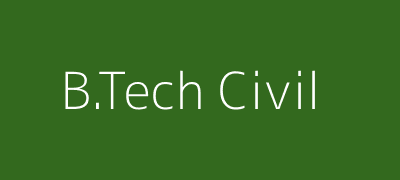 B.Tech Civil Engineering