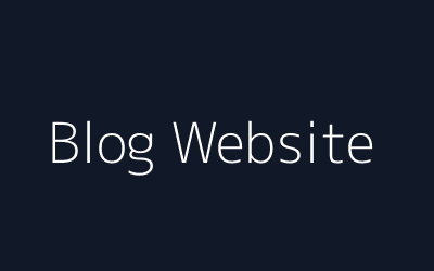 SEO optimized blog website design project