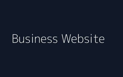 Professional business website design for company