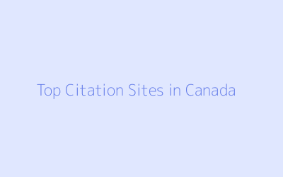 Top Citation Sites in Canada