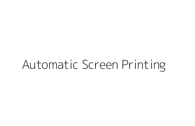 Automatic Screen Printing Sample