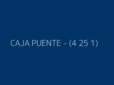 CAJA PUENTE - (4 25 1)