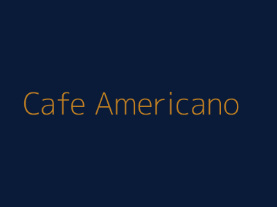 Café Americano