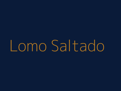 Lomo Saltado Ahumado