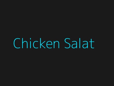 Bosphorus Grill – Chicken Salat