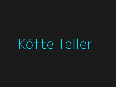Bosphorus Grill – Köfte Teller