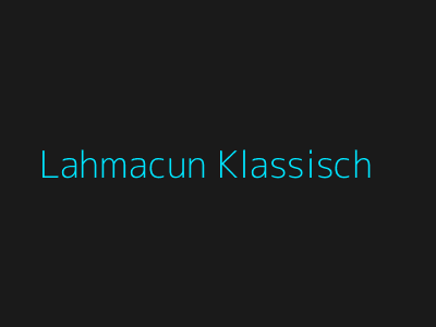 Bosphorus Grill – Lahmacun Klassisch